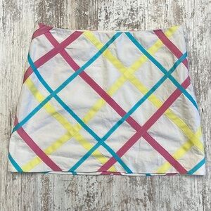 Milly of New York White Cotton Pastel Ribbon Mini Skirt Size 4